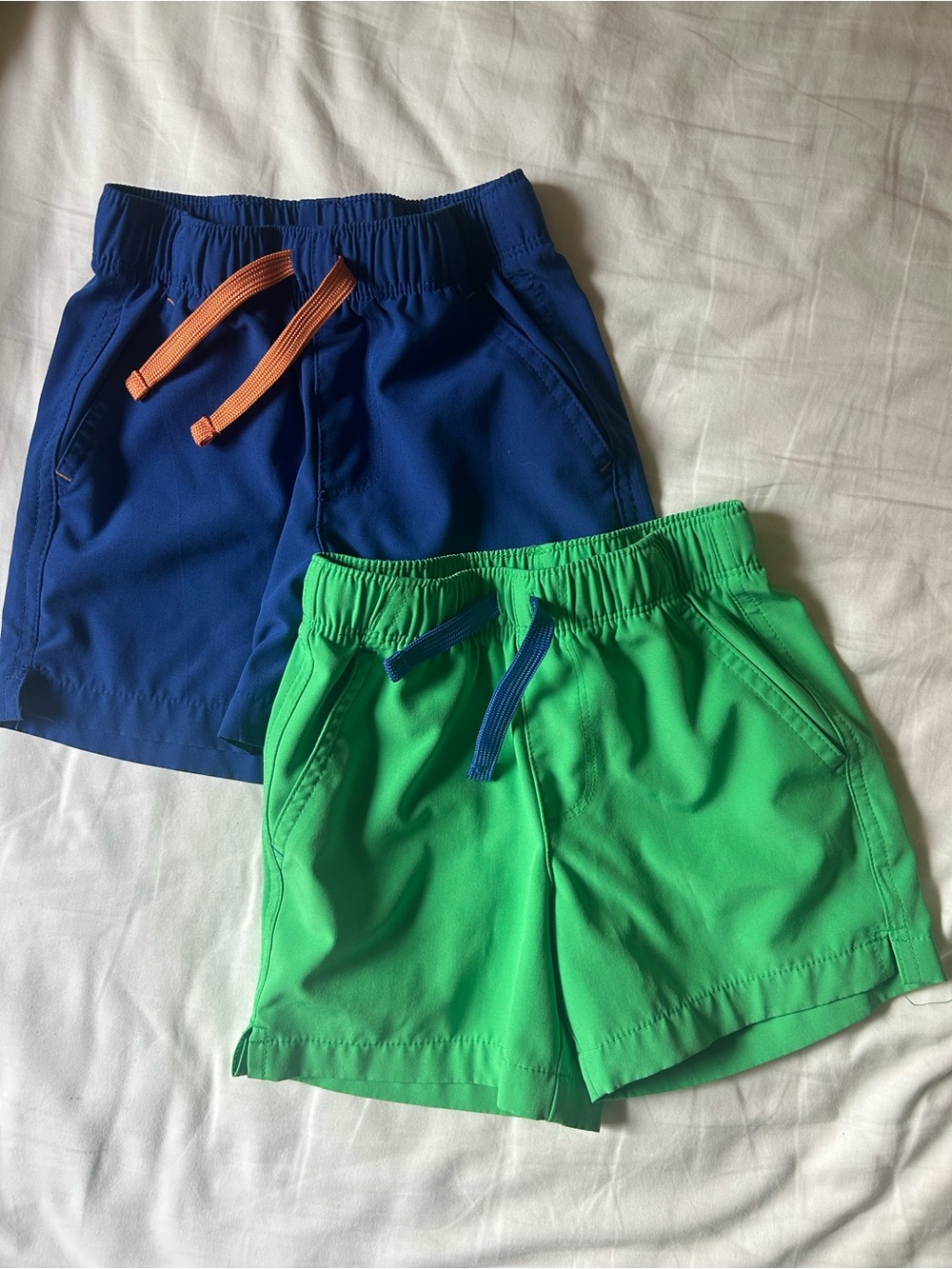 Primary StayCool Gym Shorts in Blue & Green